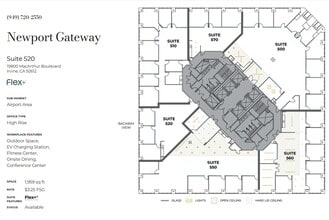 19800 MacArthur Blvd, Irvine, CA à louer Plan d’étage– Image 1 sur 1