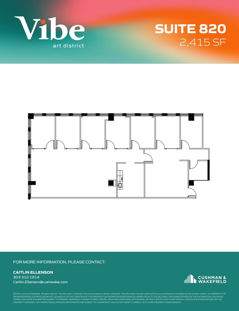 1391 N Speer Blvd, Denver, CO à louer Plan d’étage– Image 1 sur 1