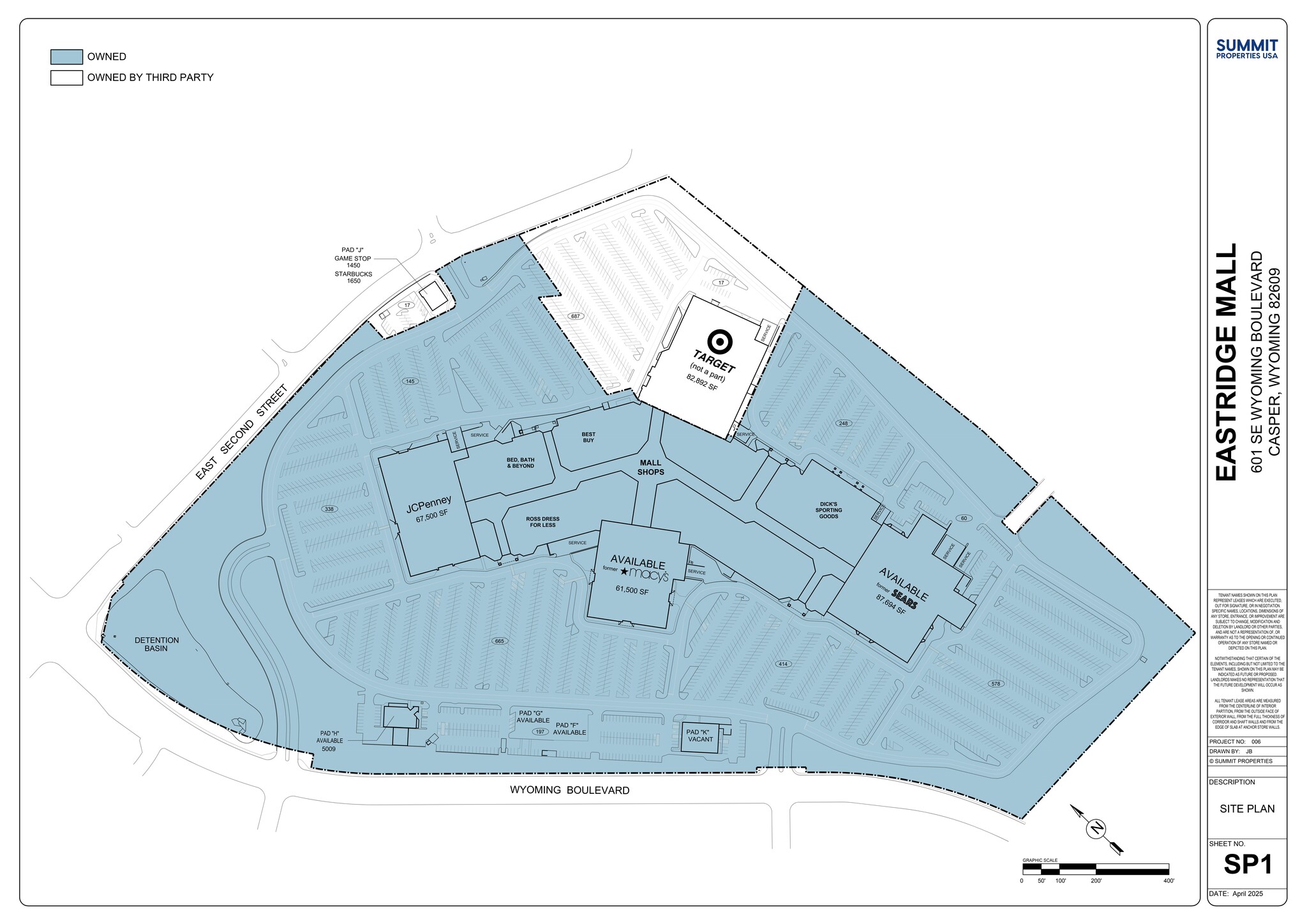 601 SE Wyoming Blvd, Casper, WY à louer Plan de site– Image 1 sur 1
