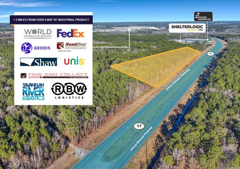 0 Jimmy Deloach Parkway, Bloomingdale, GA à vendre - Aérien – Image 3 sur 3