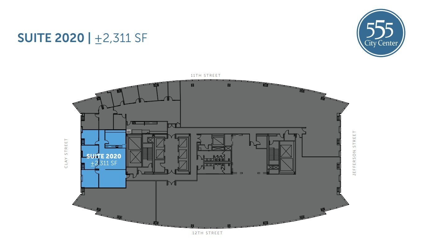 555 12th St, Oakland, CA à louer Plan d’étage– Image 1 sur 1
