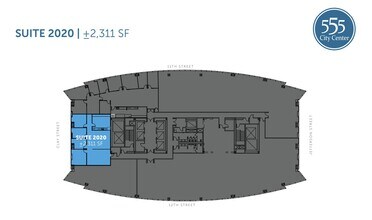 555 12th St, Oakland, CA à louer Plan d’étage– Image 1 sur 1