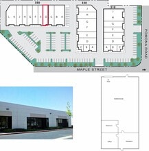 350 S Maple St, Corona, CA à louer Plan de site– Image 1 sur 1