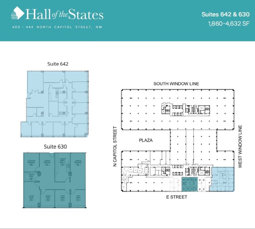 400-444 N Capitol St NW, Washington, DC à louer Plan d’étage– Image 1 sur 1