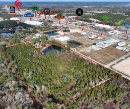 Al Gay Dr, Kingsland, GA - Vue aérienne vue de carte