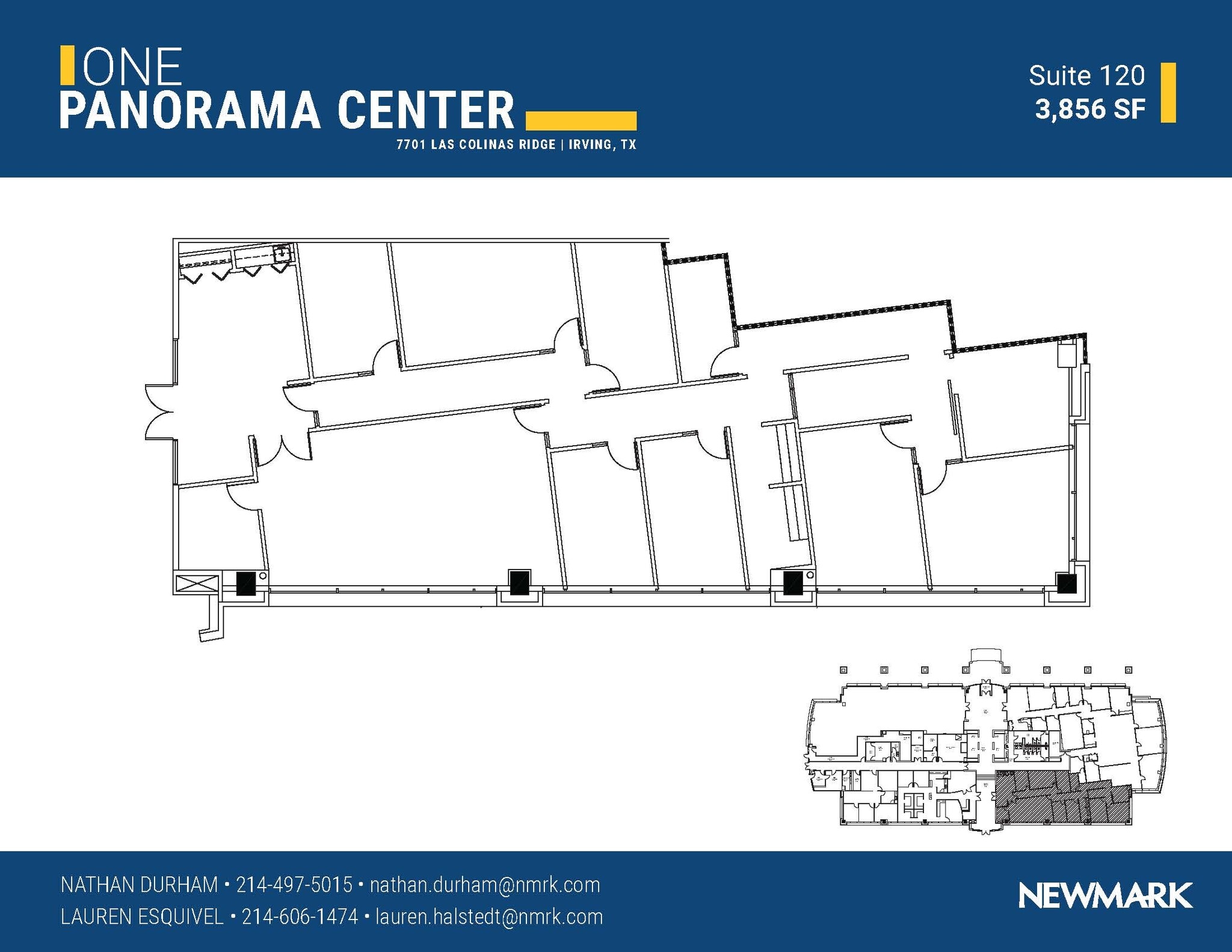 7701 Las Colinas Rdg, Irving, TX à louer Plan d’étage– Image 1 sur 1