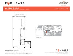 2973 W 7th St, Fort Worth, TX à louer Plan d’étage– Image 1 sur 2