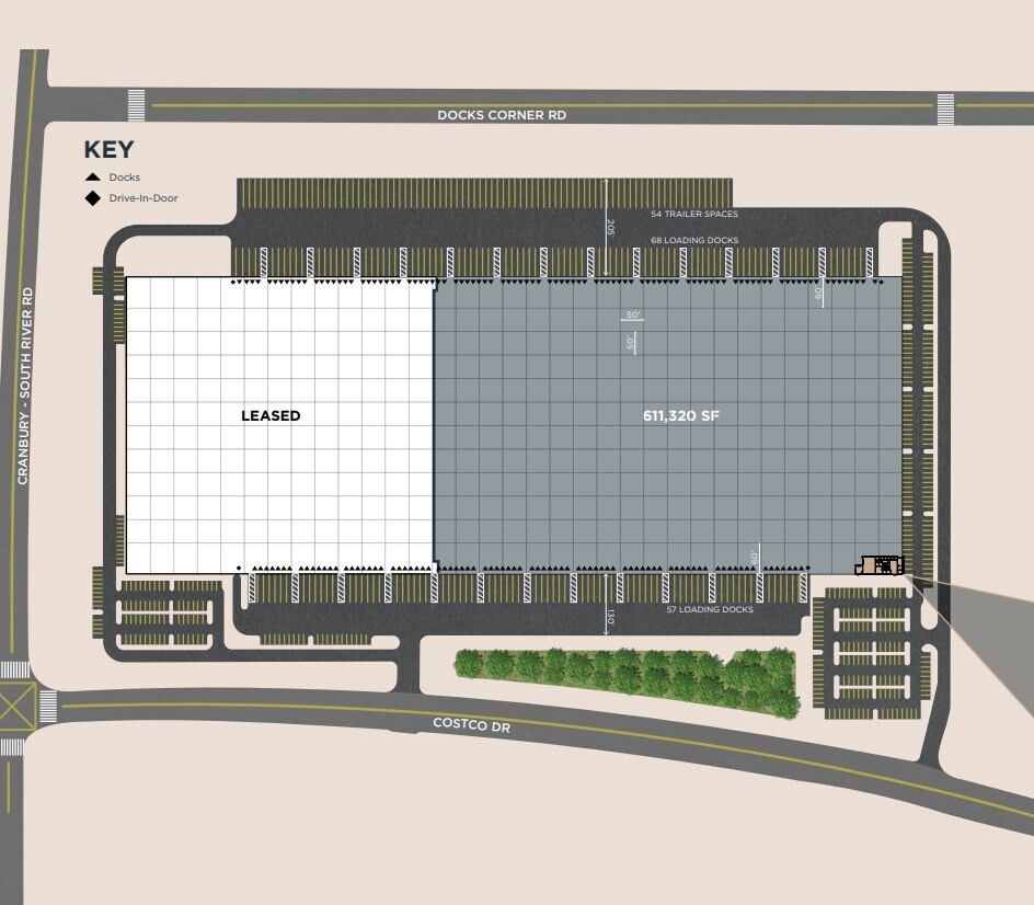 1 Costco Dr, Monroe Township, NJ à louer Plan de site– Image 1 sur 1