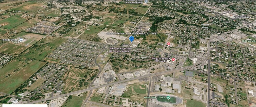 802-810, Fredericksburg, TX à vendre - Aérien – Image 1 sur 4