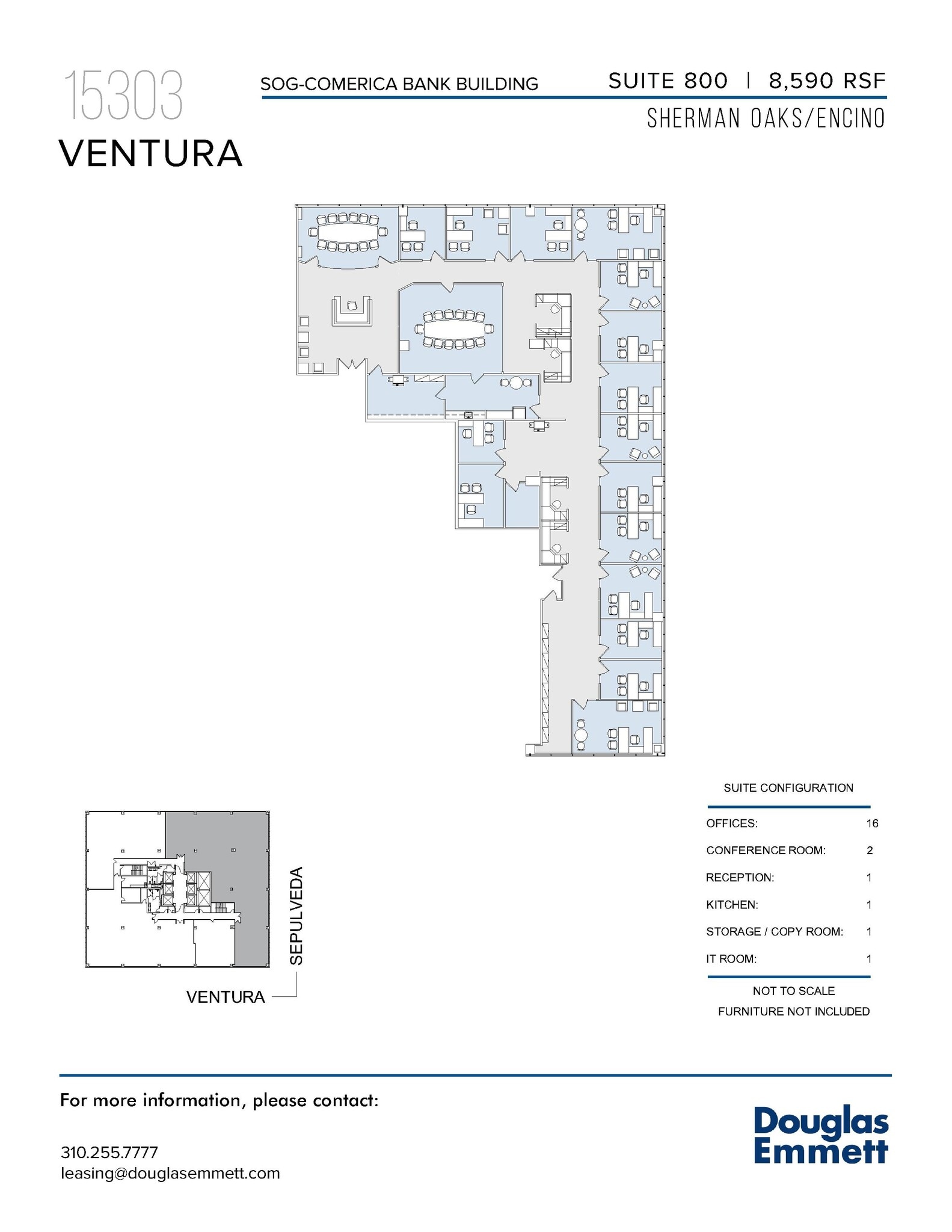 15301 Ventura Blvd, Sherman Oaks, CA à louer Plan d’étage– Image 1 sur 1