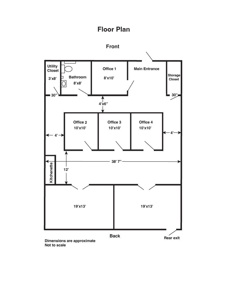 3 Winnenden Rd, Norwich, CT à louer Plan d’étage– Image 1 sur 2