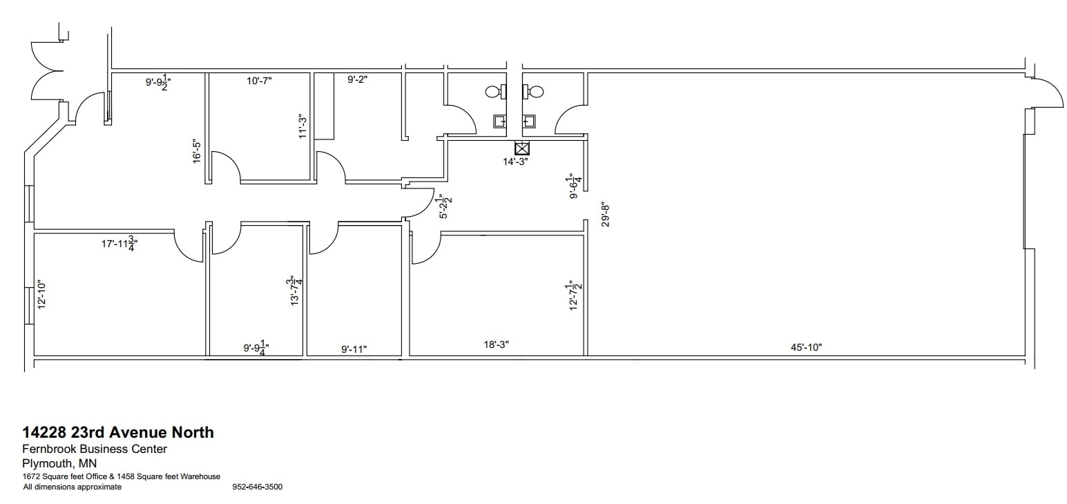 14200-14280 N 23rd Ave, Plymouth, MN à louer Plan d’étage– Image 1 sur 1