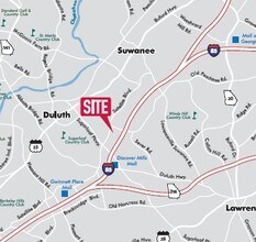 680 Satellite Blvd NW, Suwanee, GA - VUE AÉRIENNE  vue de carte