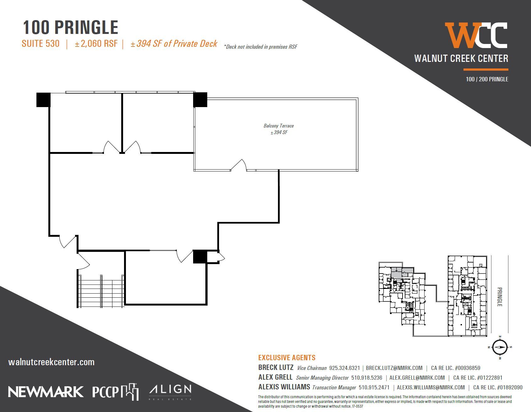 100 Pringle Ave, Walnut Creek, CA à louer Plan d’étage– Image 1 sur 1