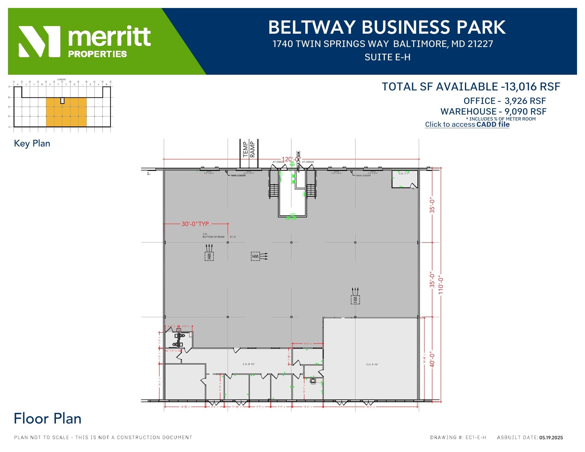 1730 Twin Springs Rd, Baltimore, MD à louer Plan d’étage– Image 1 sur 1