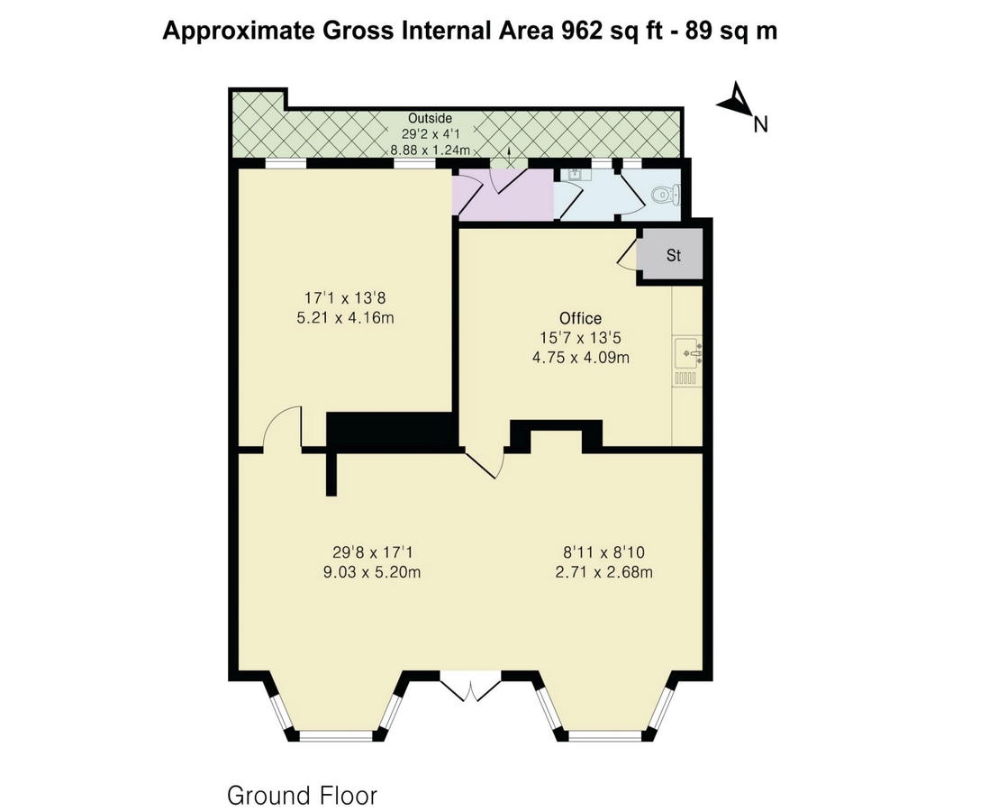 59-59C Park Rd, Londres, LND N8 8DP - Lot 59 -  - Plan d’étage - Image 2 of 7
