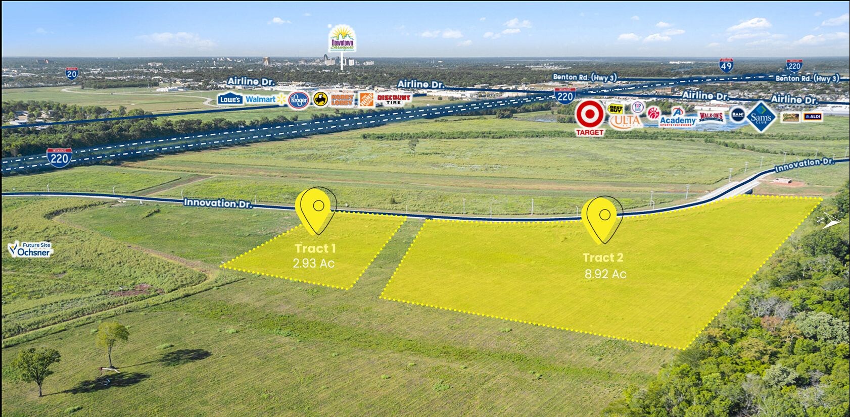 Innovation Dr. Land, Bossier City, LA à vendre Photo principale– Image 1 sur 3