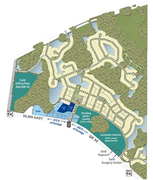 State Road 54, Odessa, FL à louer - Plan de site – Image 3 sur 4