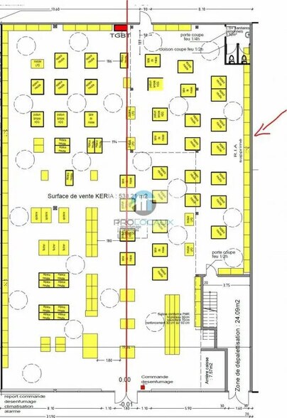 Local commercial dans La Fouillouse à louer - Plan d’étage – Image 2 sur 2