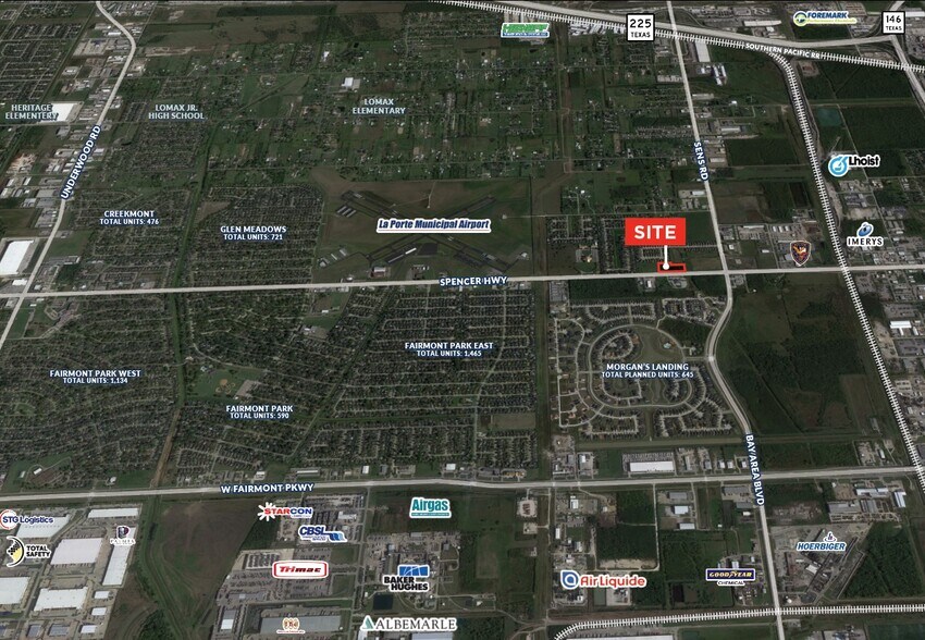 Spencer Hwy & Bay Area Blvd, La Porte, TX à vendre - Aérien – Image 2 sur 2