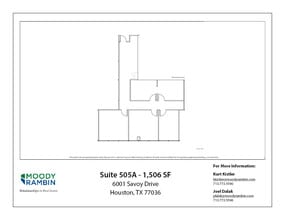 6001 Savoy Dr, Houston, TX à louer Plan d’étage– Image 1 sur 1