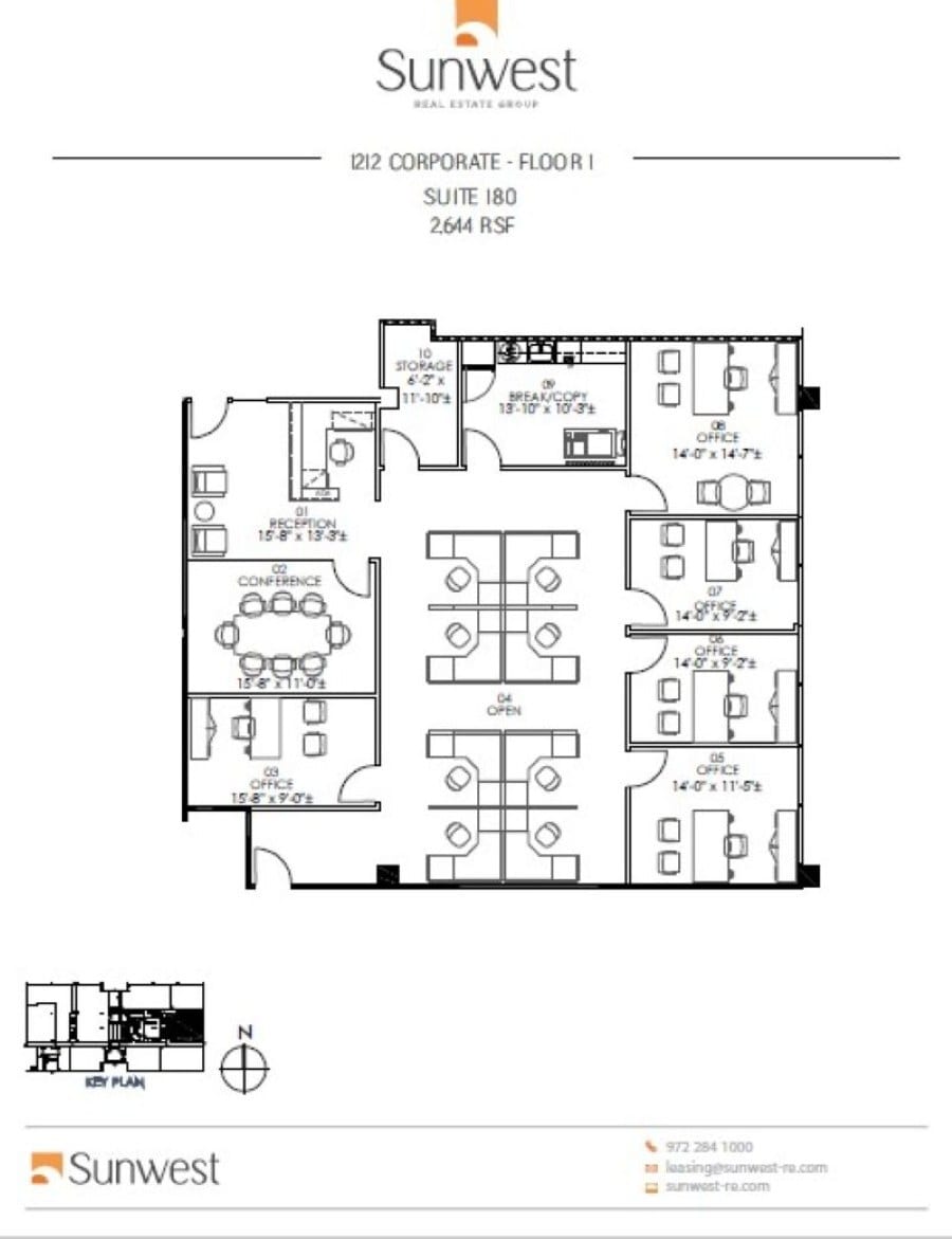 1212 Corporate Dr, Irving, TX à louer Plan d’étage– Image 1 sur 1
