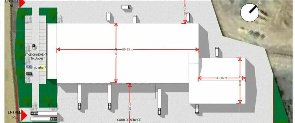 Bureau dans MOULT à louer - Photo de l’immeuble – Image 2 sur 2