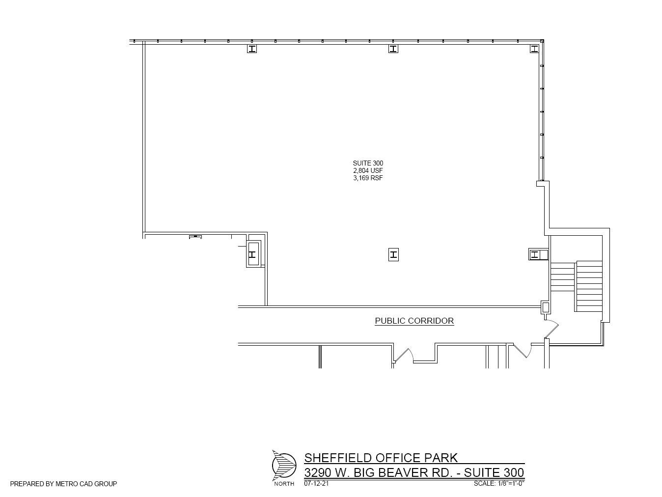 3310 W Big Beaver Rd, Troy, MI à louer Plan d’étage– Image 1 sur 1