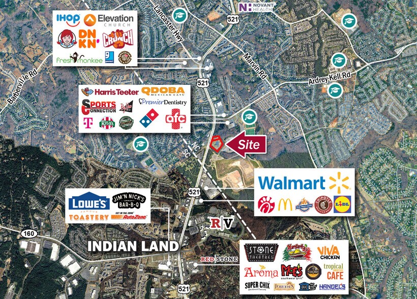 17025 Lancaster Hwy, Charlotte, NC à vendre - Aérien – Image 2 sur 2