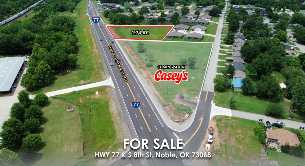HWY 77 & S. 8th St, Noble, OK à vendre - Aérien – Image 1 sur 3