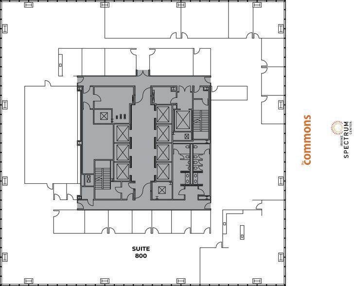 400 Spectrum Center Dr, Irvine, CA à louer Plan d’étage– Image 1 sur 1