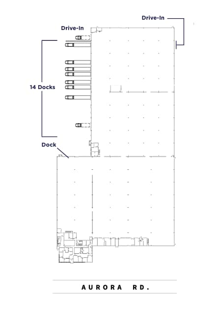 24455 Aurora Rd, Bedford Heights, OH à louer Plan d’étage– Image 1 sur 1