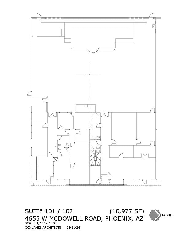 4655 W McDowell Rd, Phoenix, AZ à louer Plan d’étage– Image 1 sur 1
