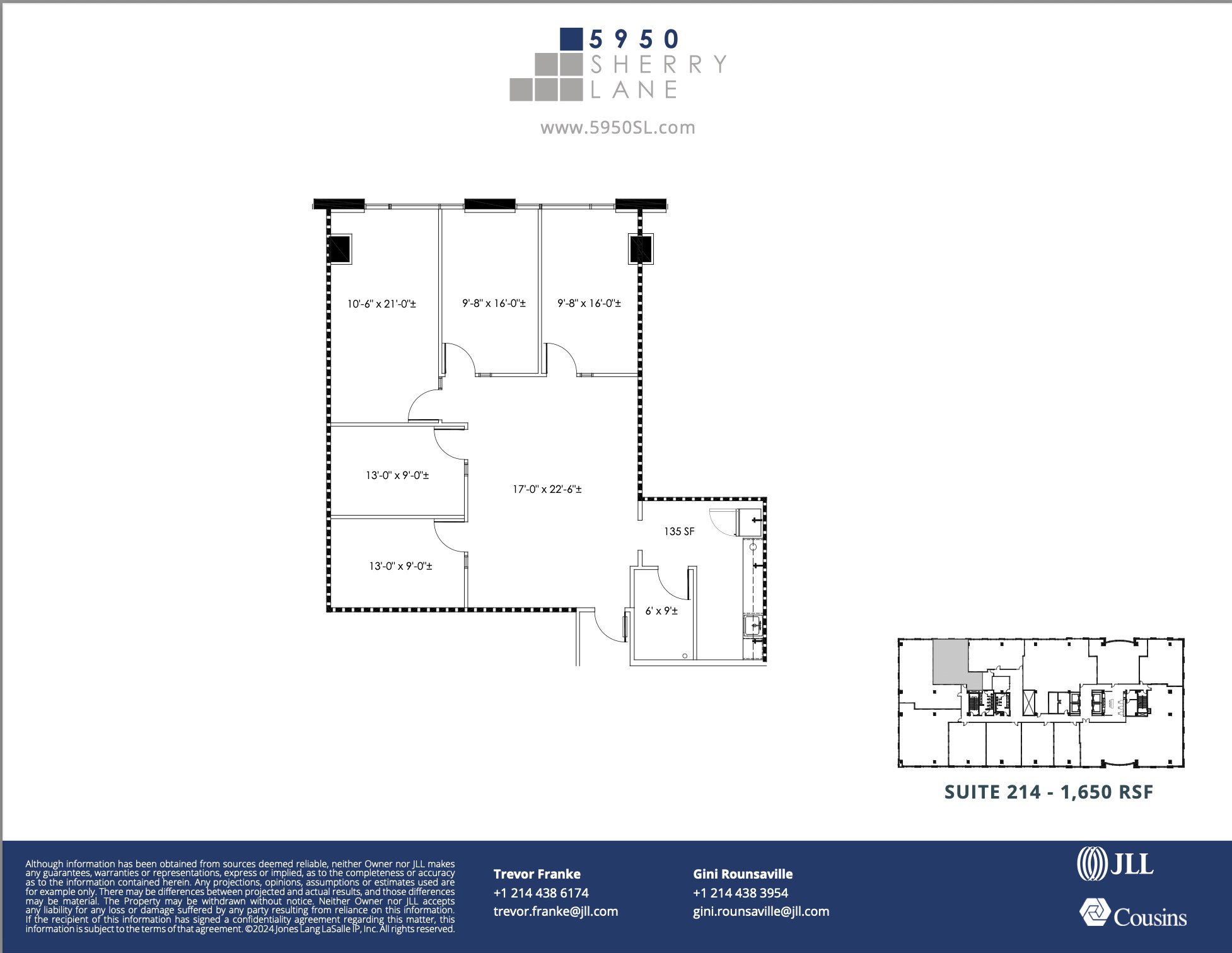 5950 Sherry Ln, Dallas, TX à louer Plan d’étage– Image 1 sur 1