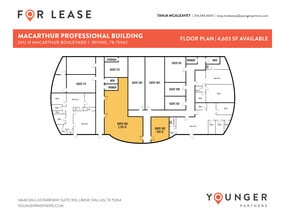 2912 N Macarthur Blvd, Irving, TX à louer Plan d’étage– Image 1 sur 1