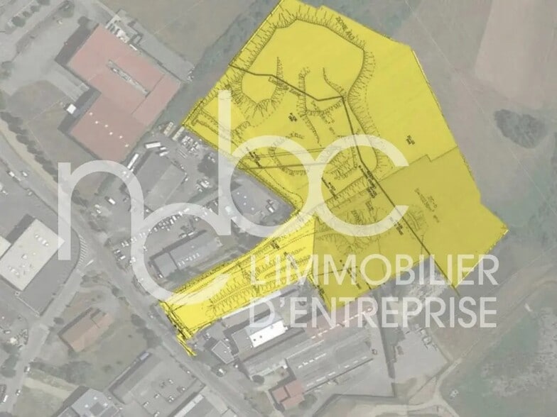 Industriel/Logistique dans Saint-Laurent-d'Agny à vendre - Plan cadastral – Image 2 sur 3