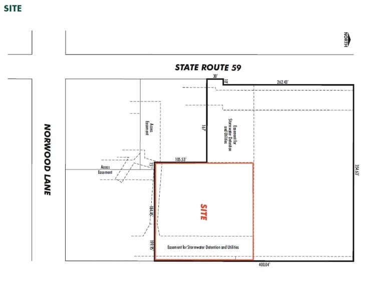 Norwood Ln, Bartlett, IL à vendre - Plan de site – Image 3 sur 3