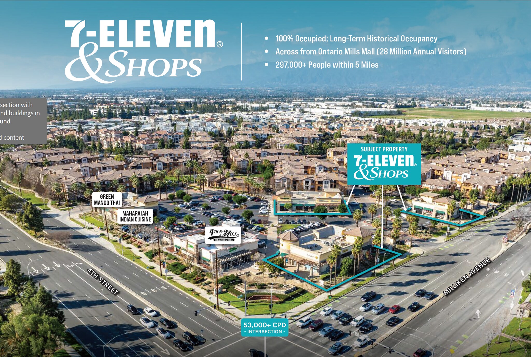 7 Eleven & Shops | Rancho Cucamonga, CA portefeuille de 2 biens à vendre sur LoopNet.fr Photo principale– Image 1 sur 8