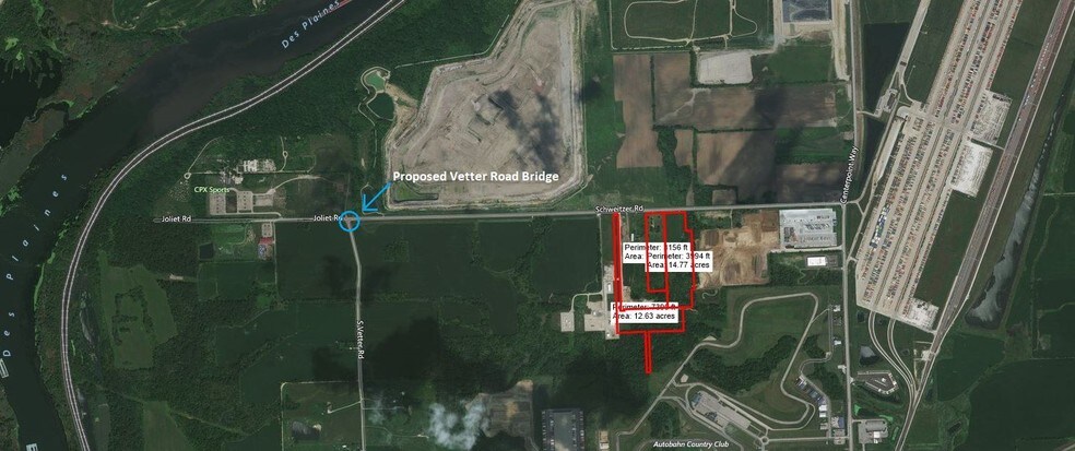 21241 Schweitzer Rd, Joliet, IL à vendre - Aérien – Image 2 sur 4