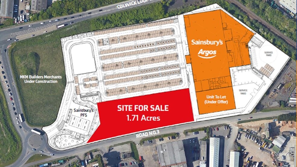 Colwick Loop Rd, Nottingham à vendre - Plan de site – Image 2 sur 2