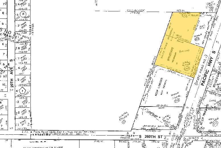 25940 Pacific Hwy S, Des Moines, WA à vendre - Plan cadastral – Image 2 sur 5