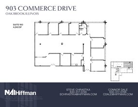 903 Commerce Dr, Oak Brook, IL à louer Plan d’étage– Image 1 sur 1