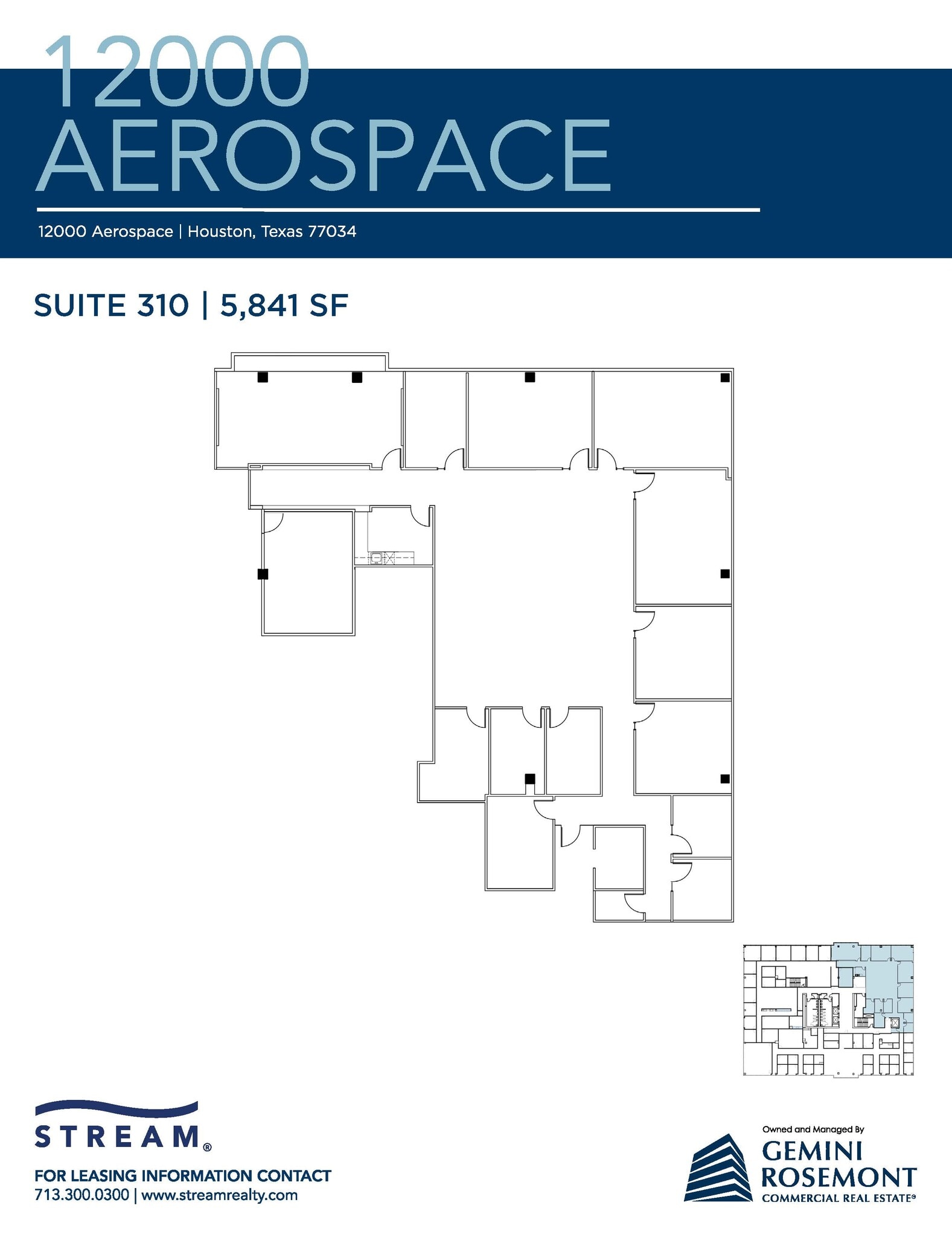 12000 Aerospace Ave, Houston, TX à louer Plan d’étage– Image 1 sur 1