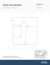 9800 Richmond Ave, Houston, TX à louer Plan d’étage– Image 1 sur 1