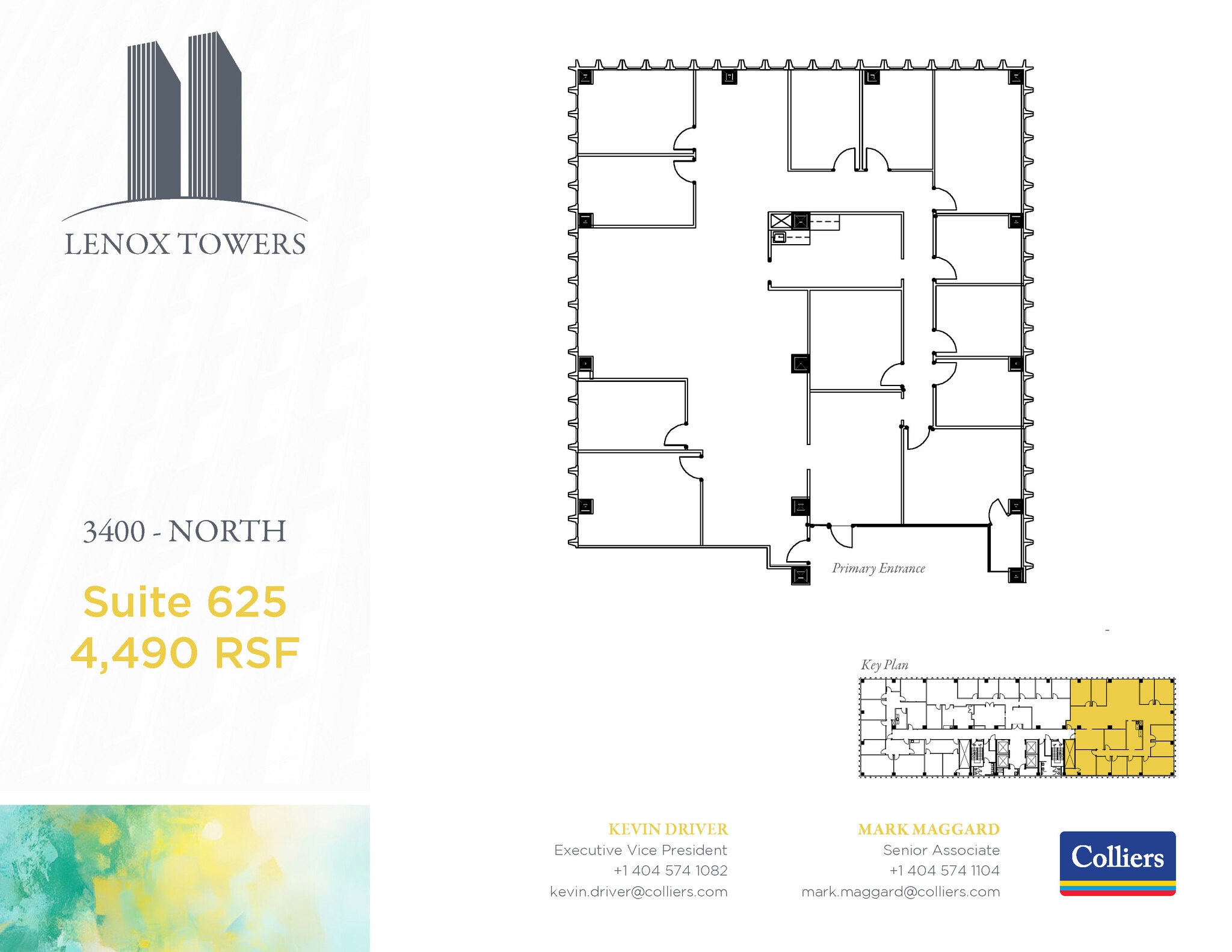 3400 Peachtree Rd NE, Atlanta, GA à louer Plan d’étage– Image 1 sur 2