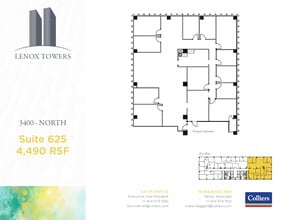 3400 Peachtree Rd NE, Atlanta, GA à louer Plan d’étage– Image 1 sur 2