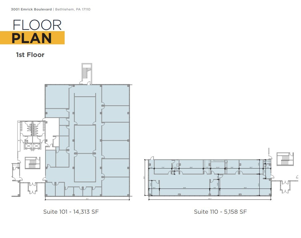 3001 Emrick Blvd, Bethlehem, PA à louer Plan d’étage– Image 1 sur 1