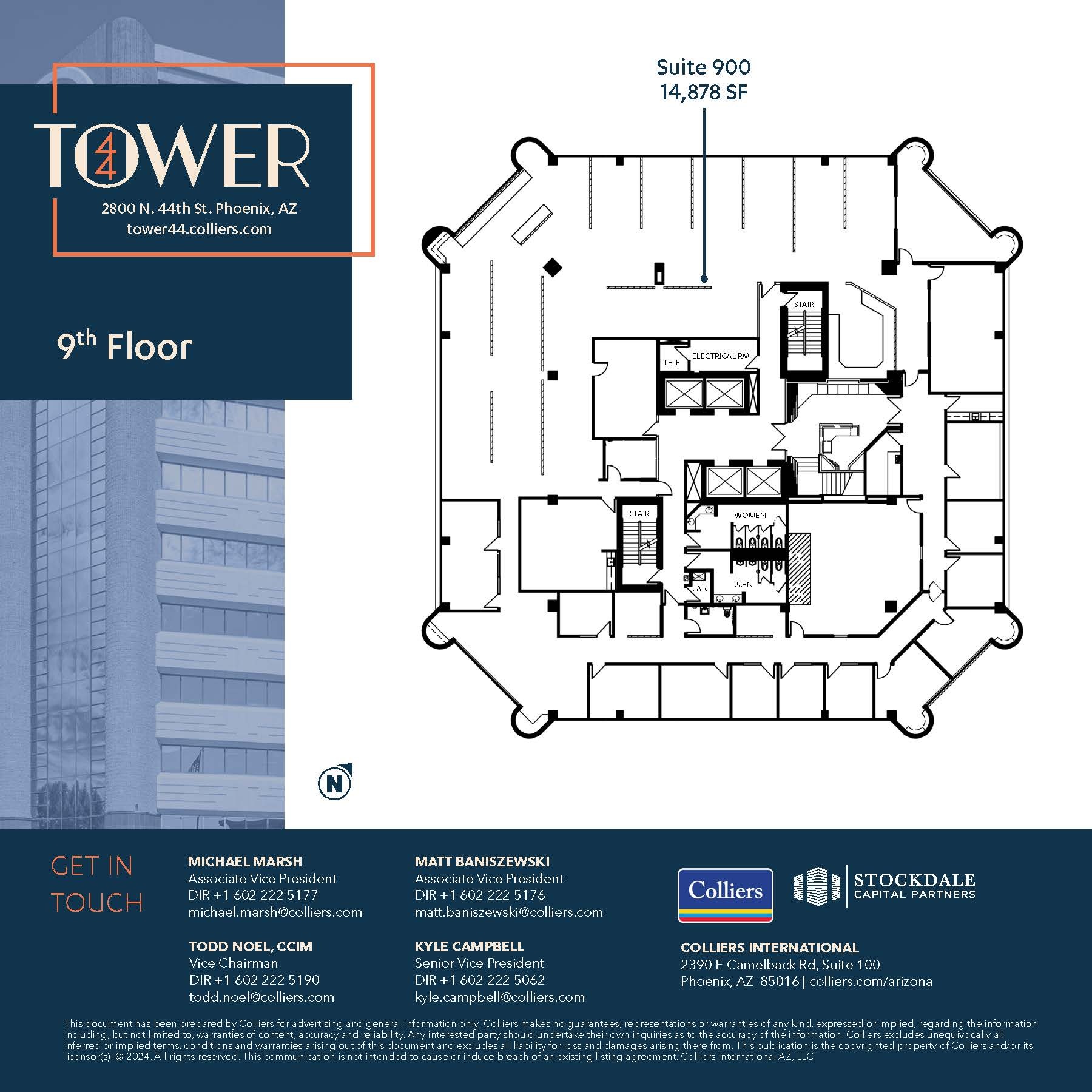 2800 N 44th St, Phoenix, AZ à louer Plan d’étage– Image 1 sur 1