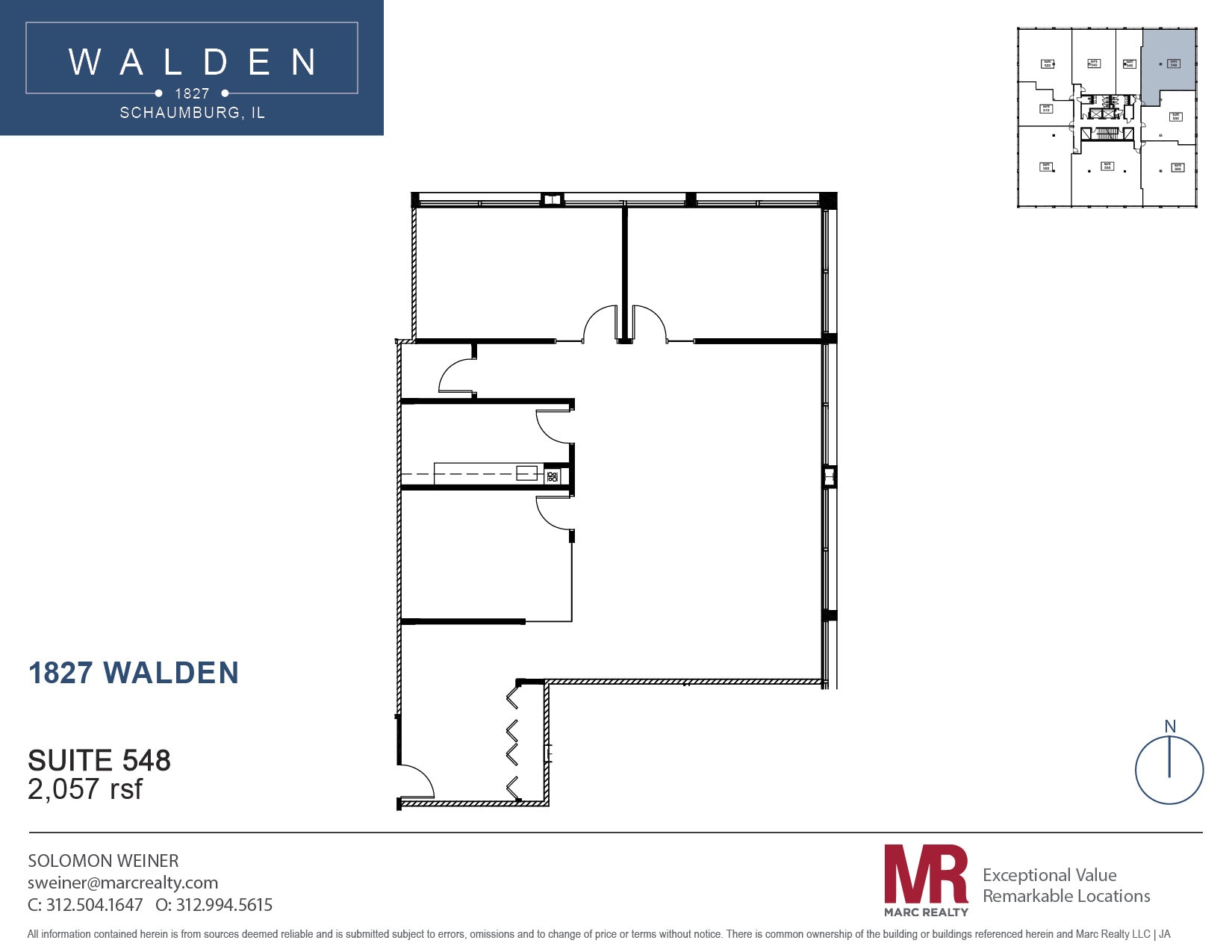 1827 Walden Office Sq, Schaumburg, IL à louer Plan d’étage– Image 1 sur 1