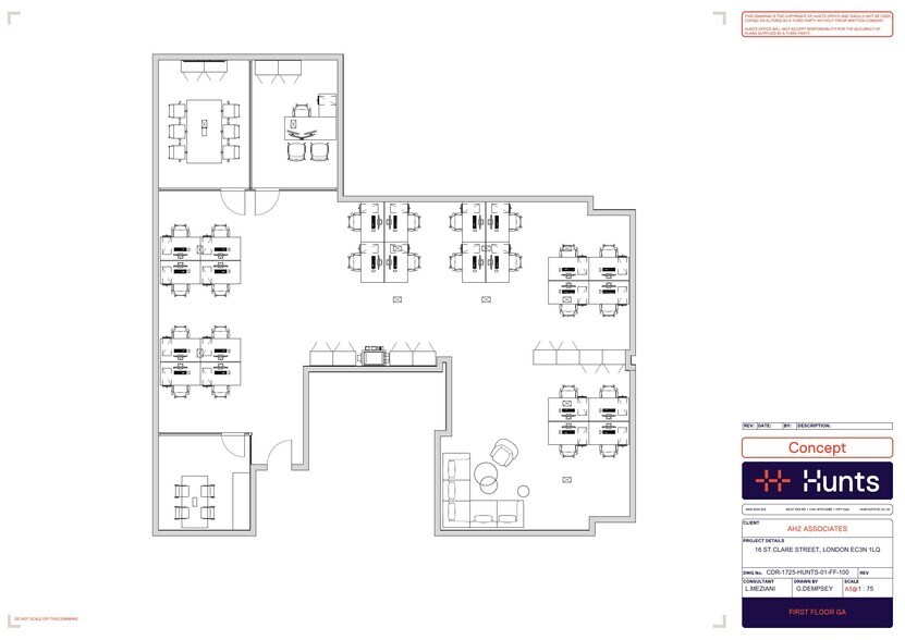 16 St Clare St, Londres à louer - Plan d’étage – Image 1 sur 8